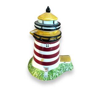 Vintage Lighthouse Encore Promotions Handpainted Nautical Creamer Pitcher